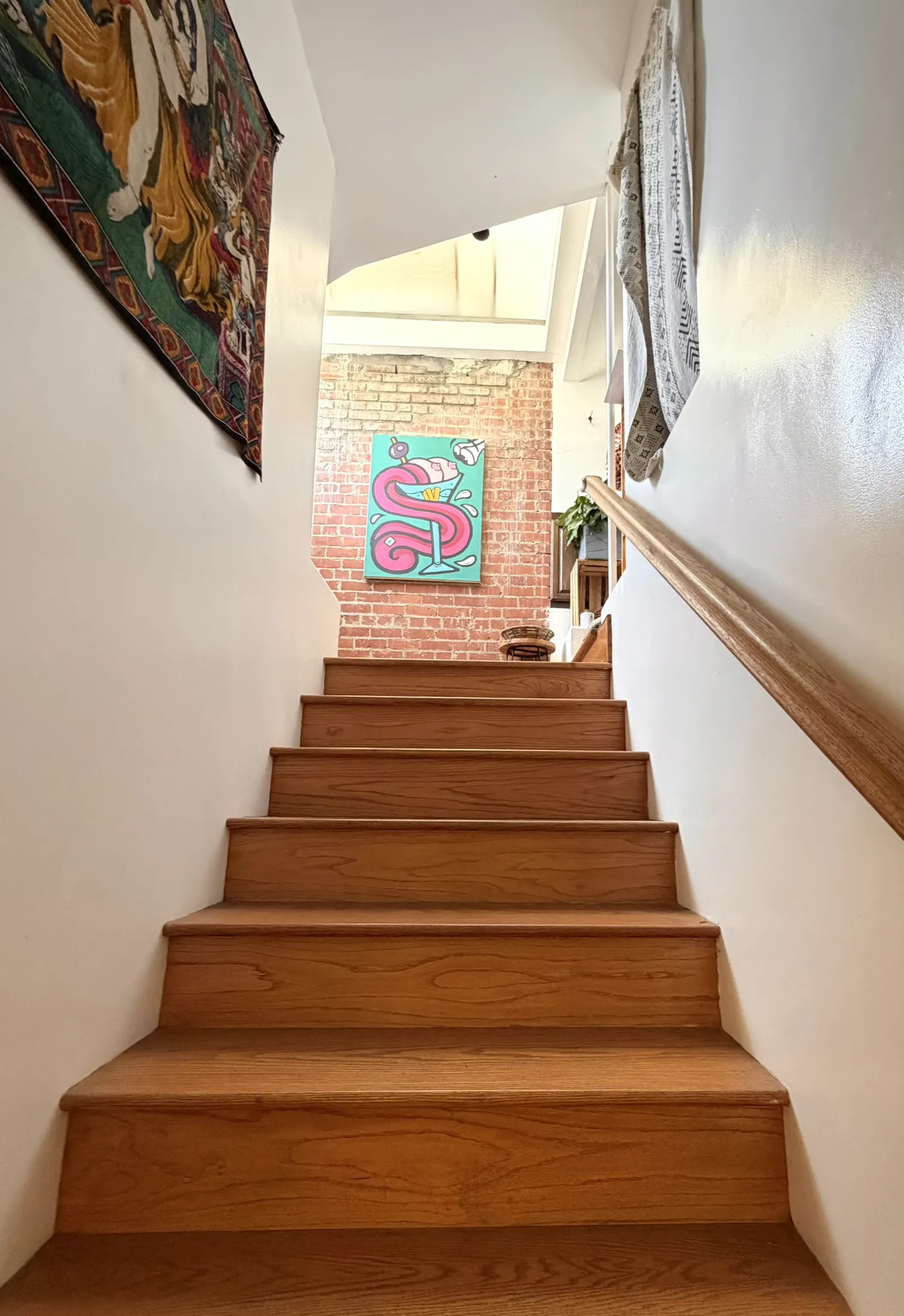 Stairway to upstairs apartment